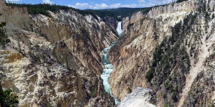 Lower Falls and the Grand Canyon of the Yellowstone from Artist Point